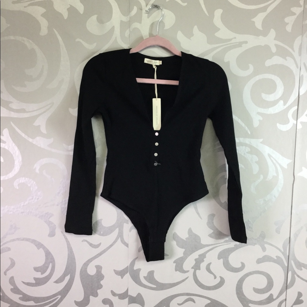 49 black ribbed full sleeve bodysuit - Picture 5 of 5
